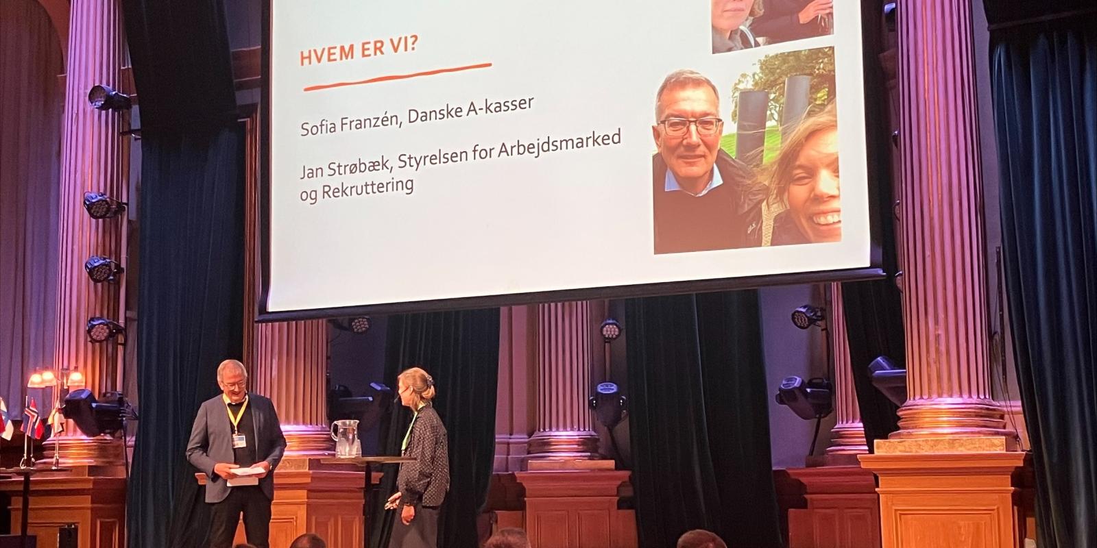 Jan Strøbæk og Sofia Franzén