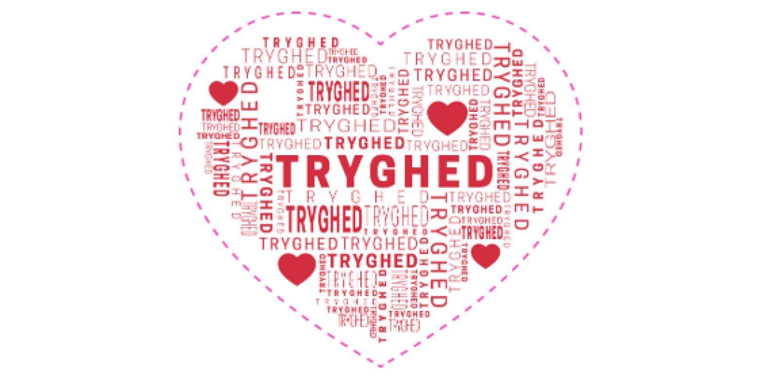 Hjerte hvor der står tryghed